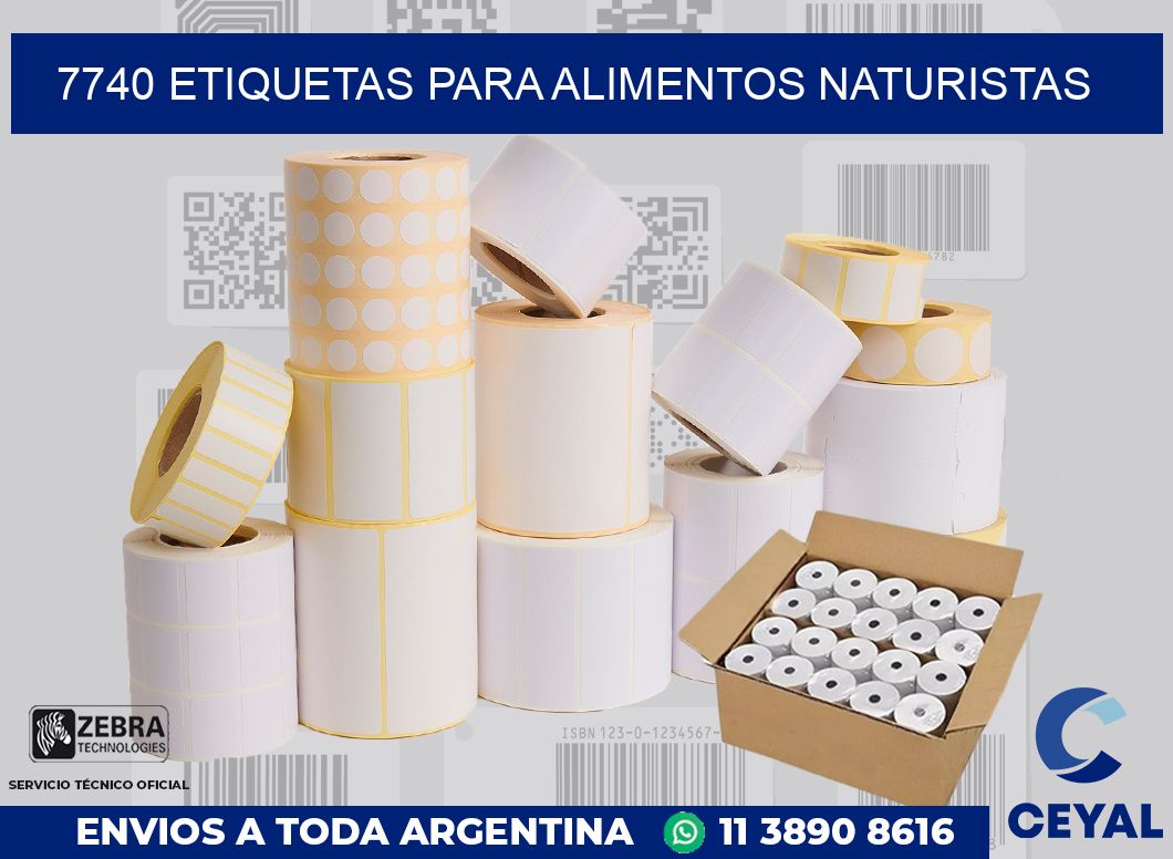 7740 ETIQUETAS PARA ALIMENTOS NATURISTAS