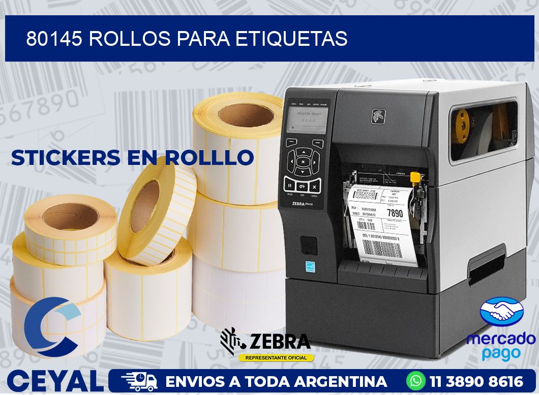 80145 ROLLOS PARA ETIQUETAS