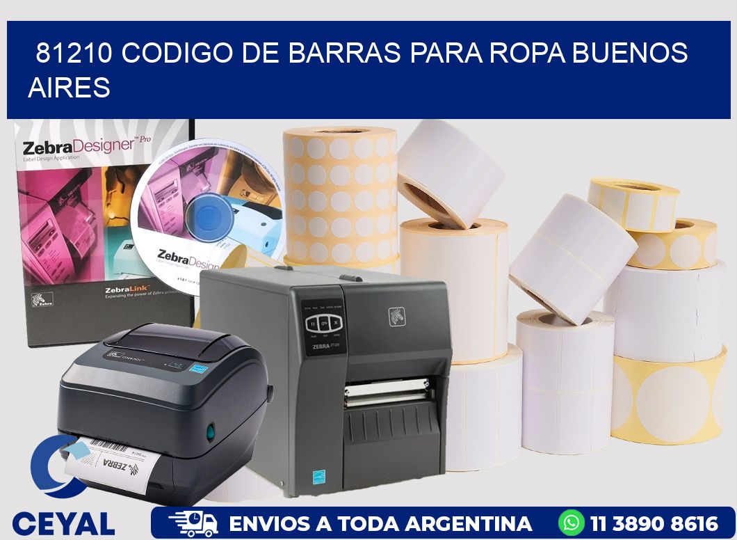 81210 CODIGO DE BARRAS PARA ROPA BUENOS AIRES
