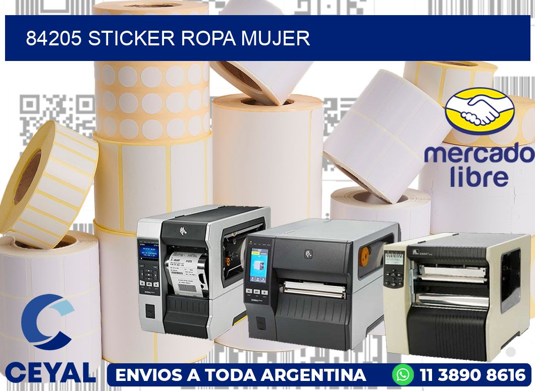 84205 STICKER ROPA MUJER