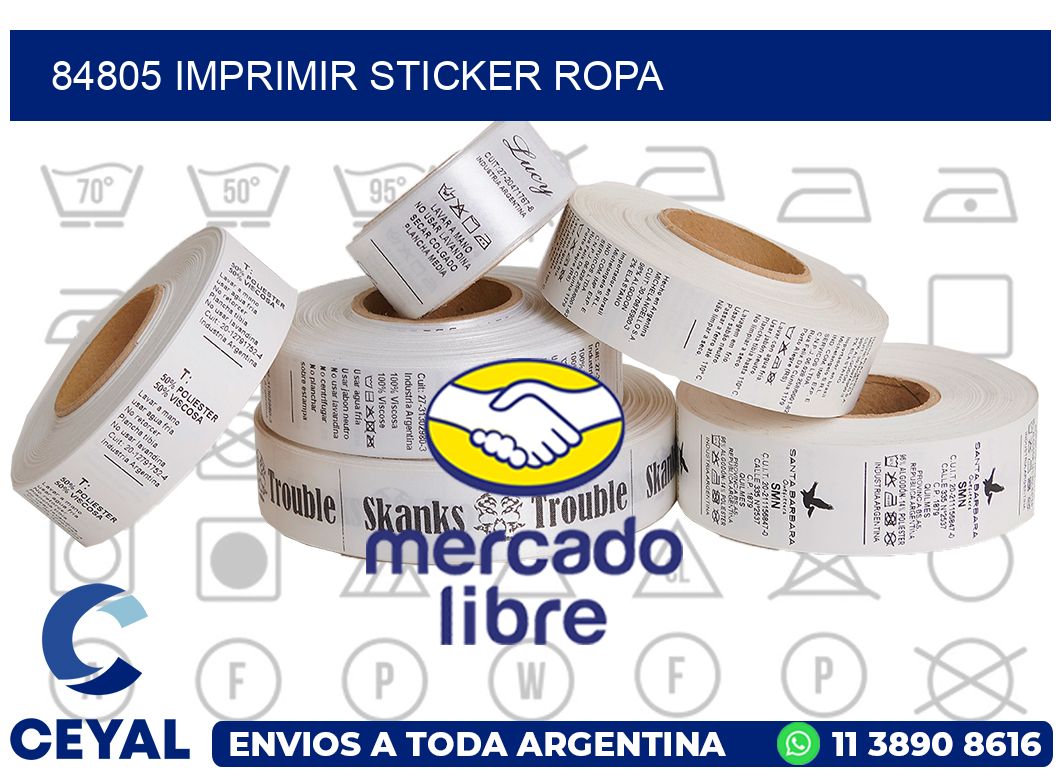 84805 IMPRIMIR STICKER ROPA