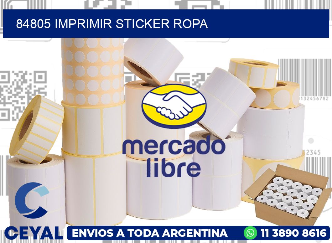 84805 IMPRIMIR STICKER ROPA