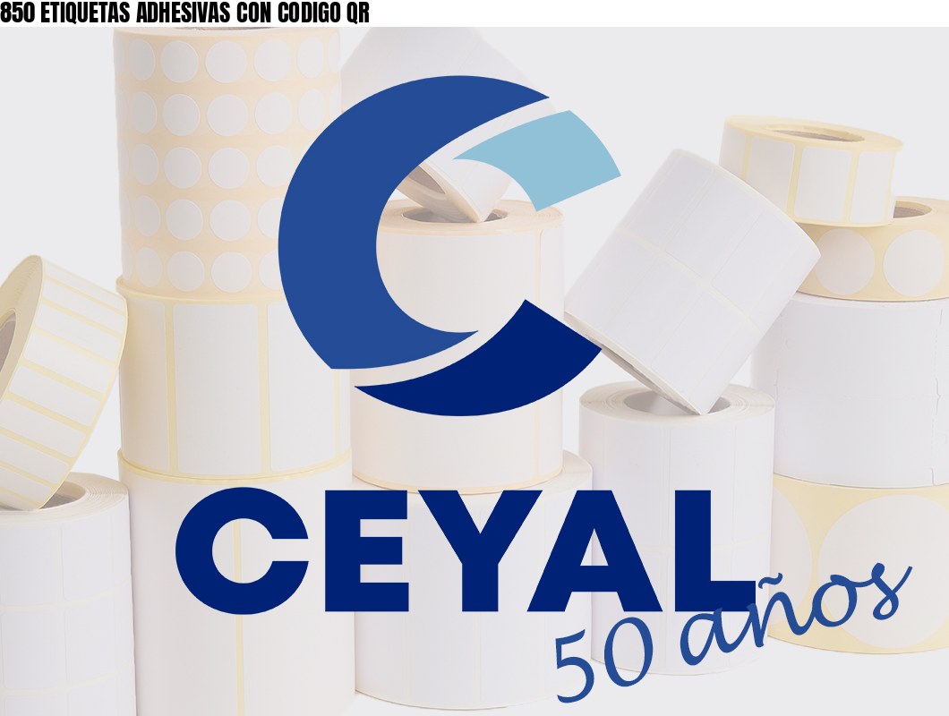 850 ETIQUETAS ADHESIVAS CON CODIGO QR