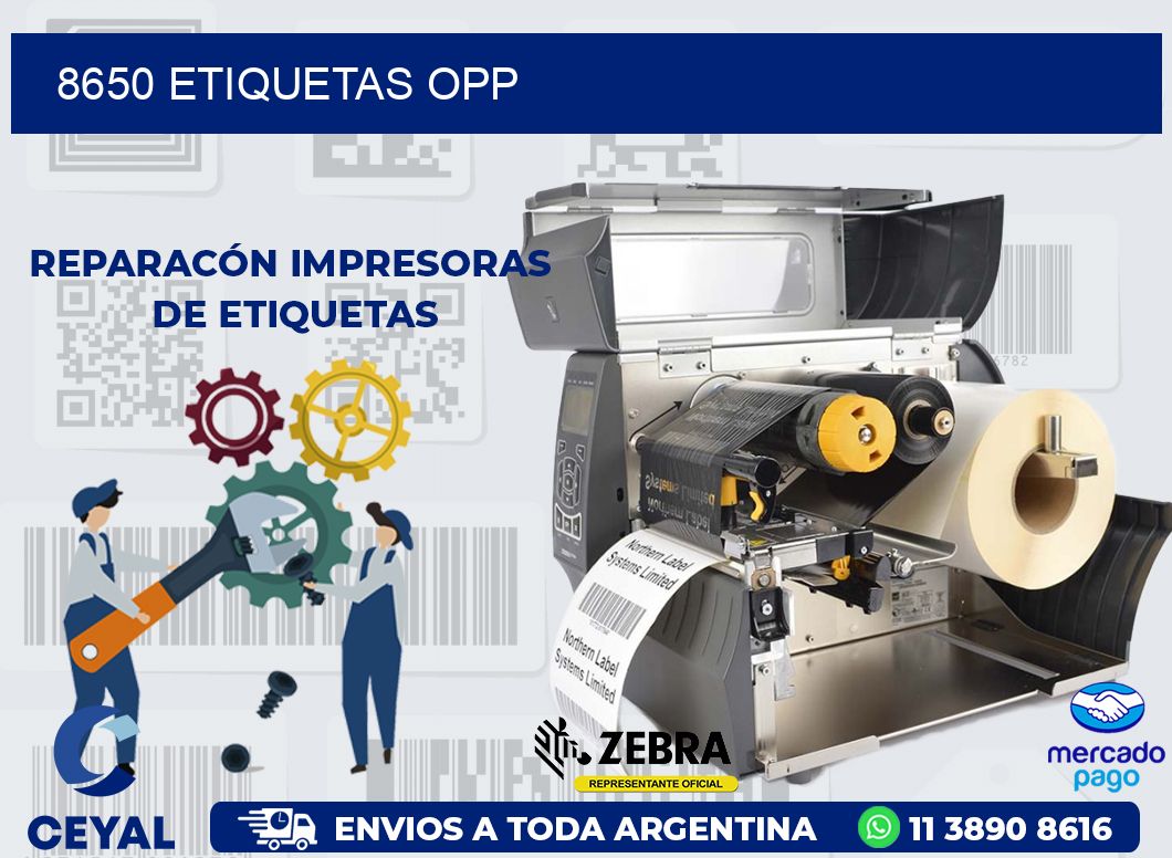 8650 ETIQUETAS OPP