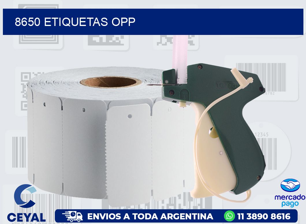8650 ETIQUETAS OPP
