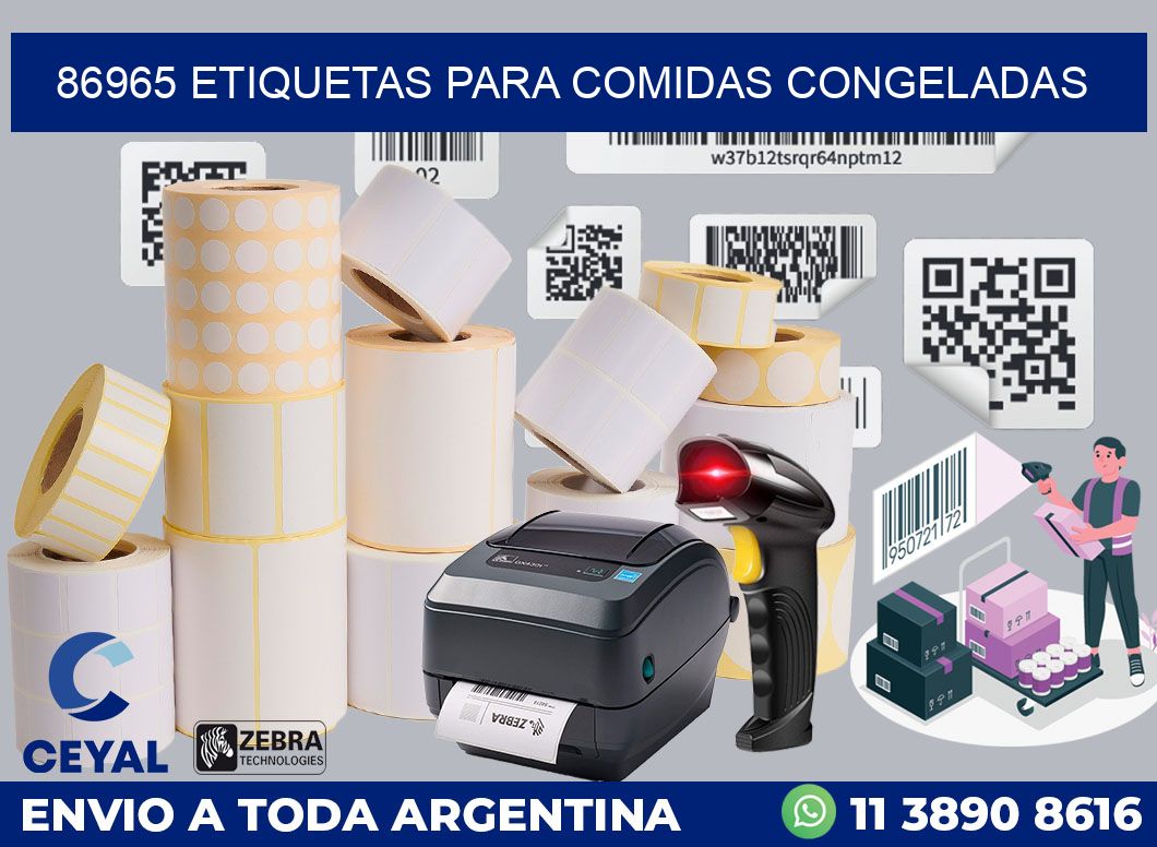 86965 ETIQUETAS PARA COMIDAS CONGELADAS