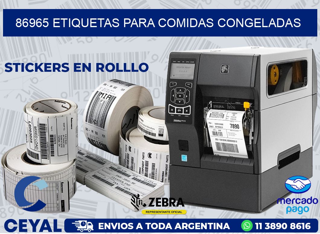 86965 ETIQUETAS PARA COMIDAS CONGELADAS