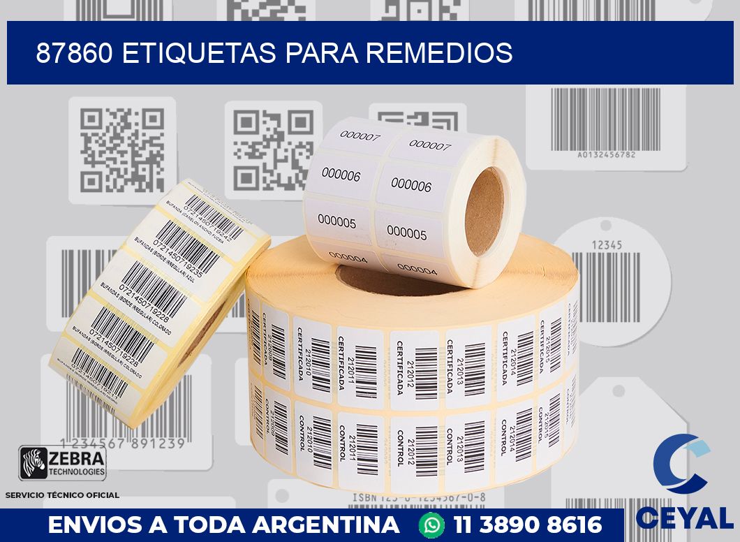 87860 ETIQUETAS PARA REMEDIOS