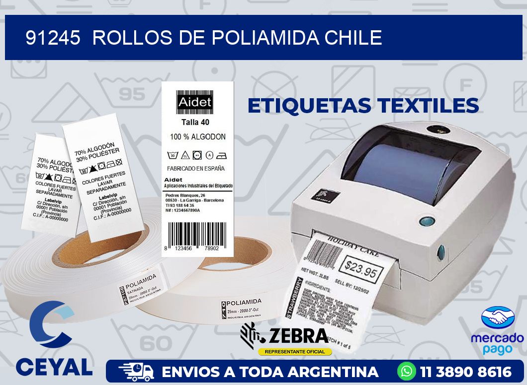 91245 ROLLOS DE POLIAMIDA CHILE