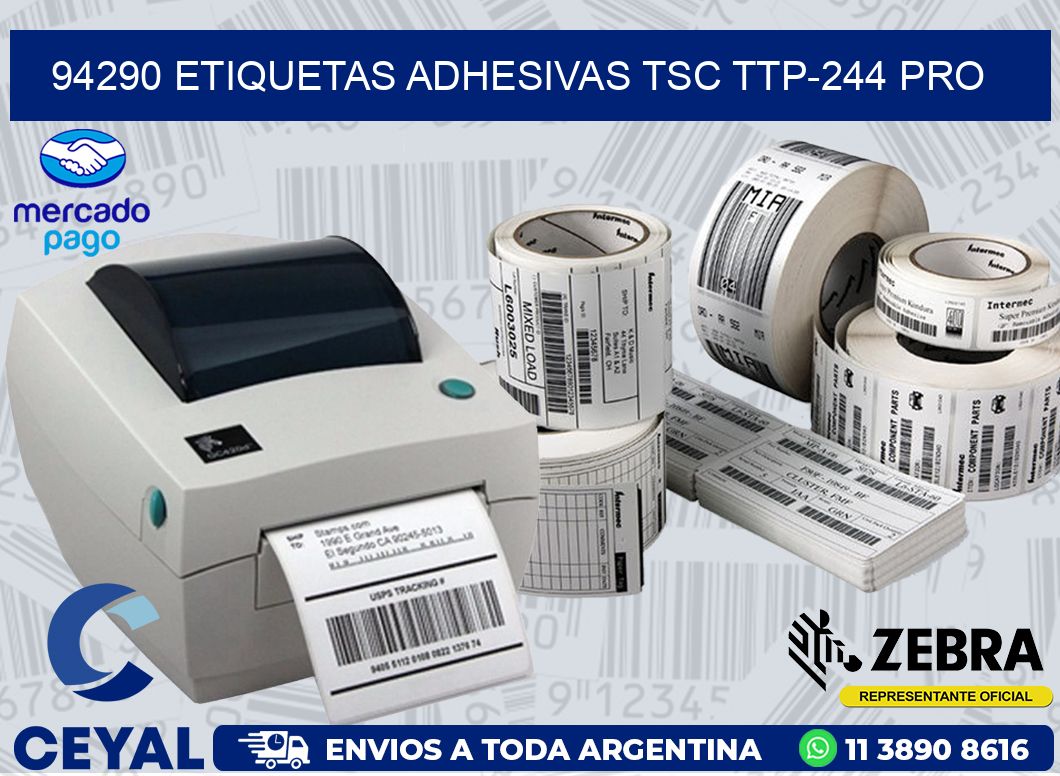 94290 ETIQUETAS ADHESIVAS TSC TTP-244 PRO