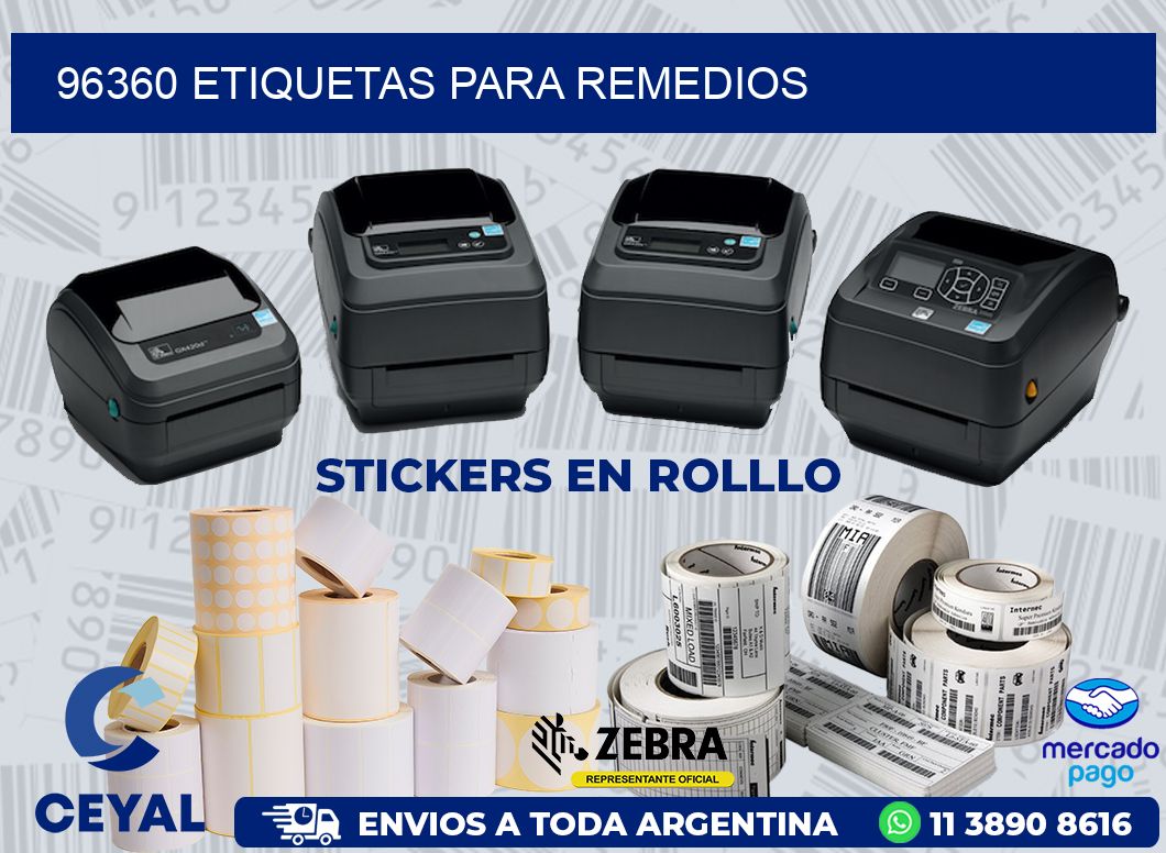 96360 ETIQUETAS PARA REMEDIOS