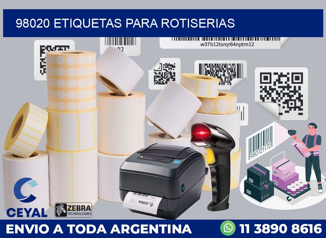 98020 ETIQUETAS PARA ROTISERIAS