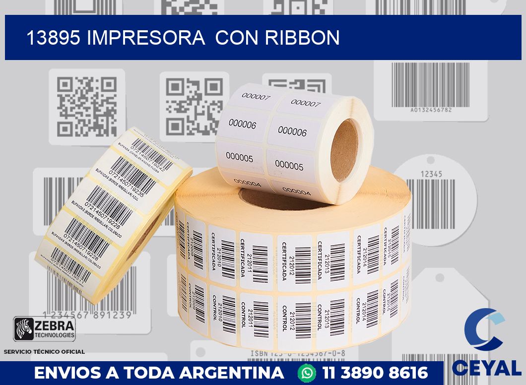 13895 impresora  con ribbon