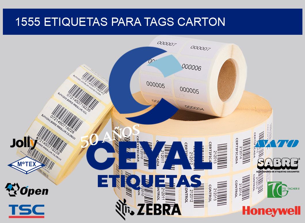 1555 ETIQUETAS PARA TAGS CARTON
