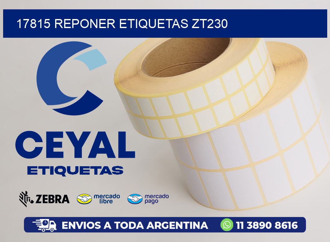 17815 REPONER ETIQUETAS ZT230
