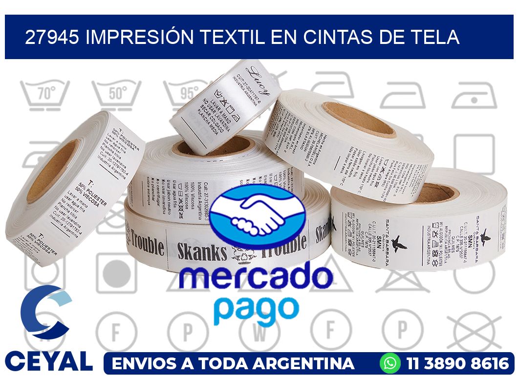 27945 IMPRESIÓN TEXTIL EN CINTAS DE TELA
