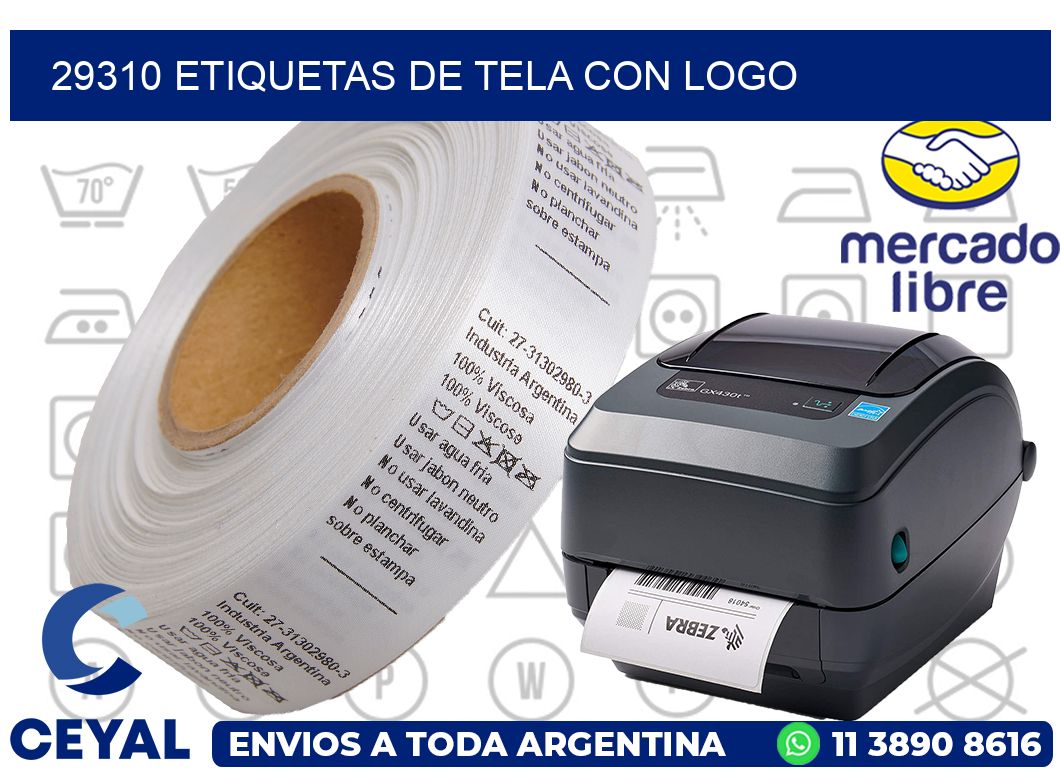 29310 ETIQUETAS DE TELA CON LOGO