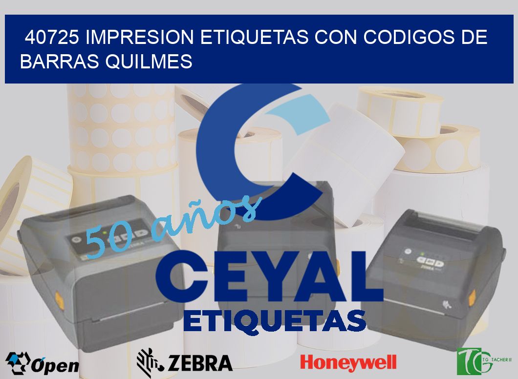 40725 IMPRESION ETIQUETAS CON CODIGOS DE BARRAS QUILMES