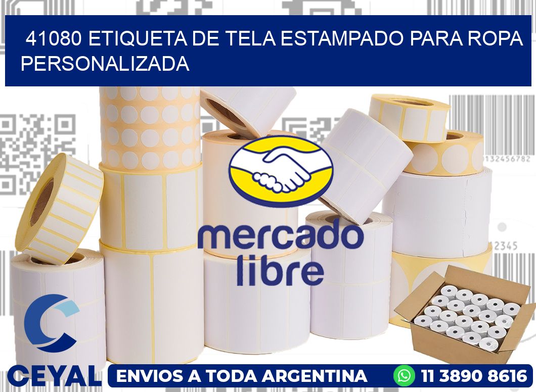 41080 ETIQUETA DE TELA ESTAMPADO PARA ROPA PERSONALIZADA