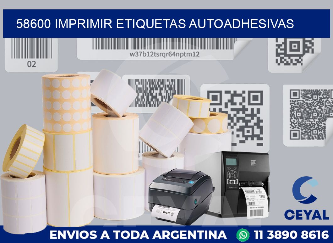 58600 IMPRIMIR ETIQUETAS AUTOADHESIVAS