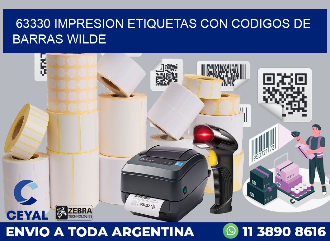 63330 IMPRESION ETIQUETAS CON CODIGOS DE BARRAS WILDE