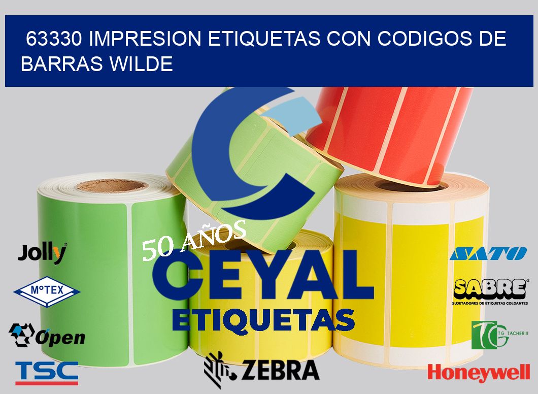 63330 IMPRESION ETIQUETAS CON CODIGOS DE BARRAS WILDE