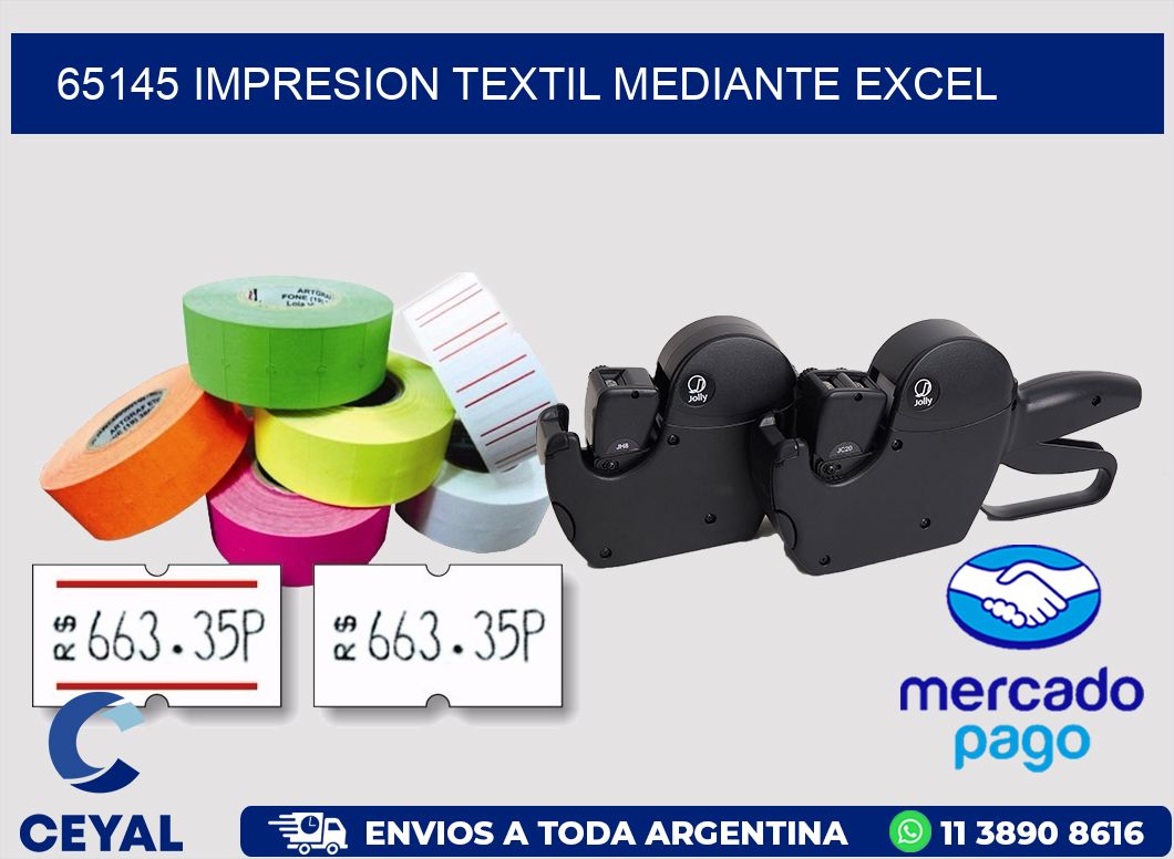 65145 IMPRESION TEXTIL MEDIANTE EXCEL