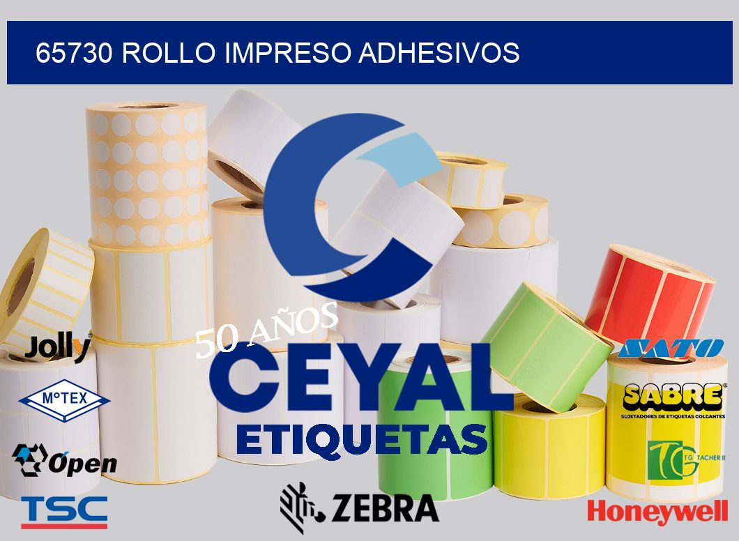 65730 ROLLO IMPRESO ADHESIVOS