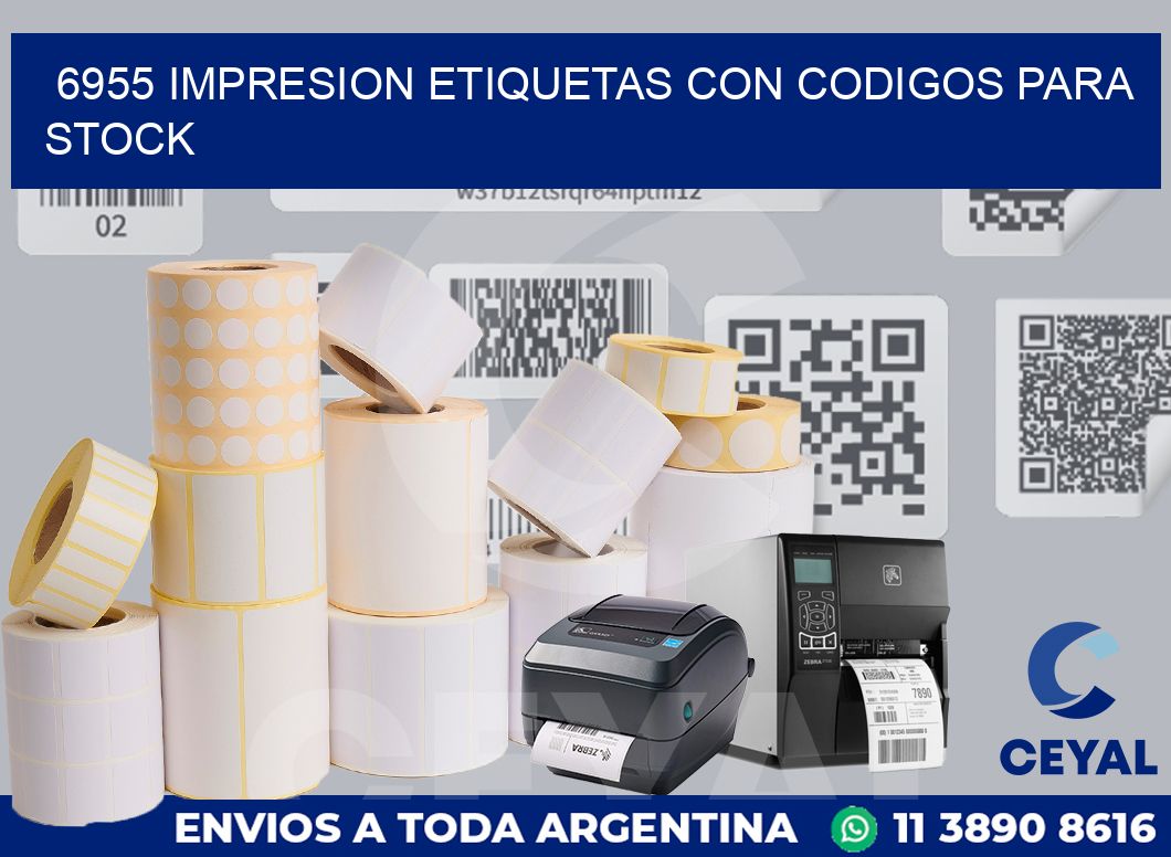 6955 IMPRESION ETIQUETAS CON CODIGOS PARA STOCK
