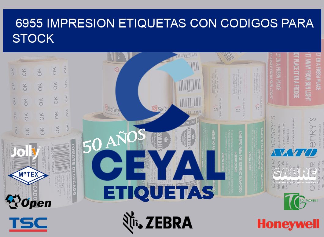 6955 IMPRESION ETIQUETAS CON CODIGOS PARA STOCK