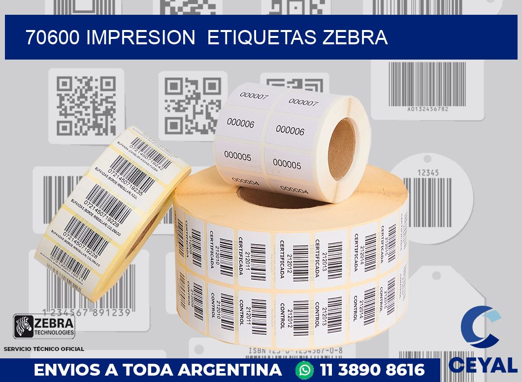 70600 impresion  etiquetas zebra