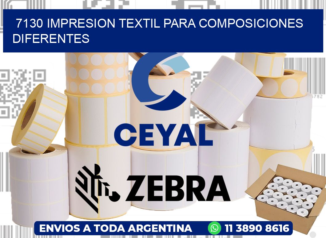 7130 IMPRESION TEXTIL PARA COMPOSICIONES DIFERENTES