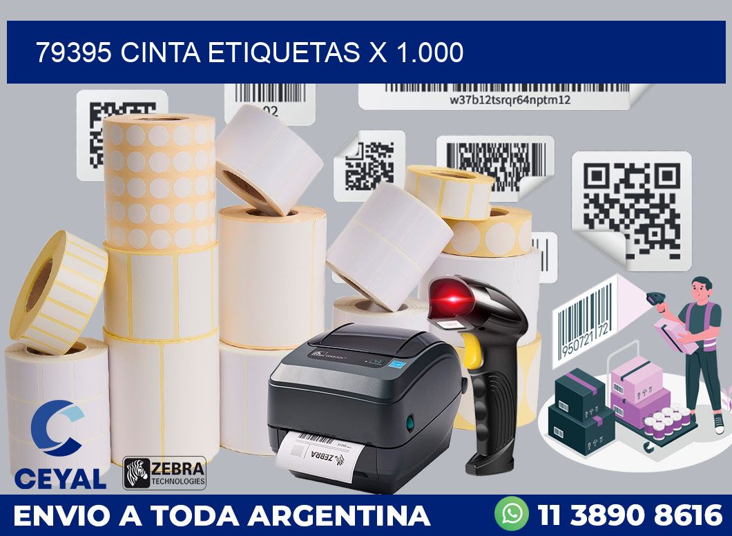 79395 cinta etiquetas x 1.000