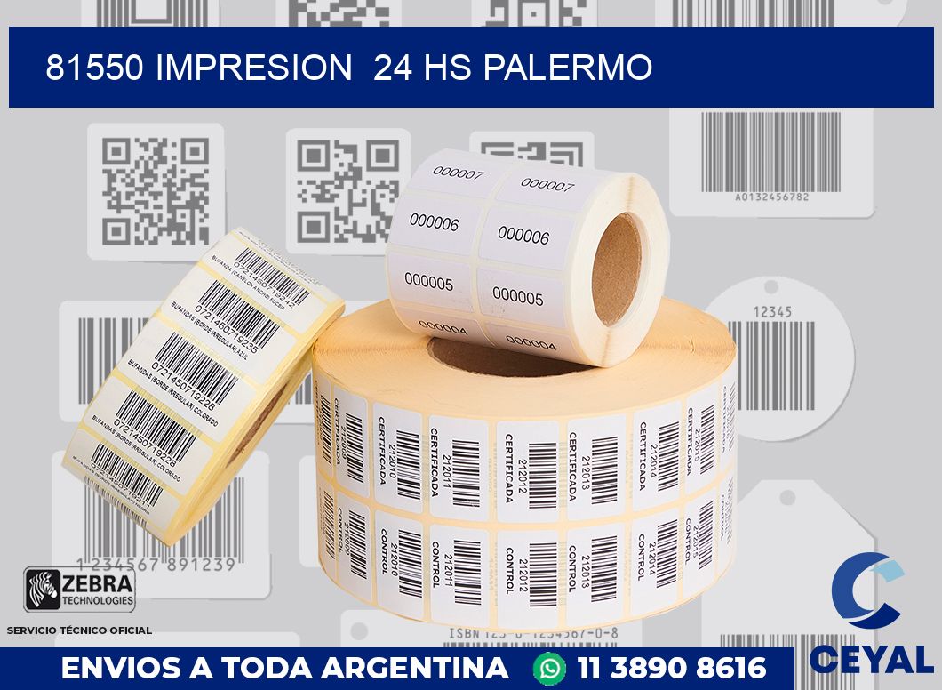 81550 impresion  24 hs palermo