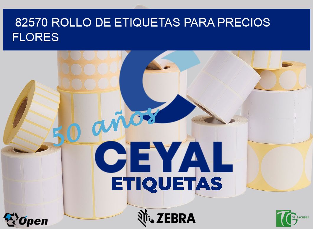 82570 ROLLO DE ETIQUETAS PARA PRECIOS FLORES