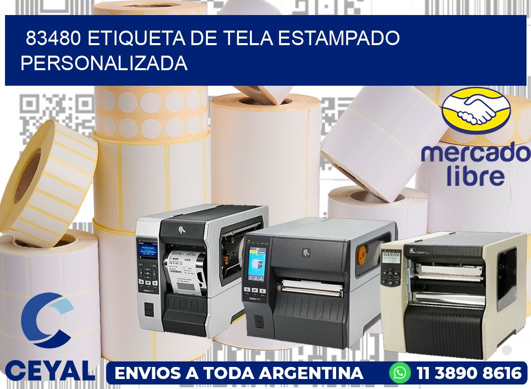 83480 ETIQUETA DE TELA ESTAMPADO PERSONALIZADA