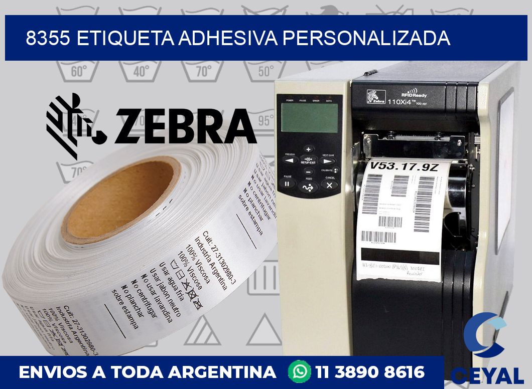 8355 ETIQUETA ADHESIVA PERSONALIZADA