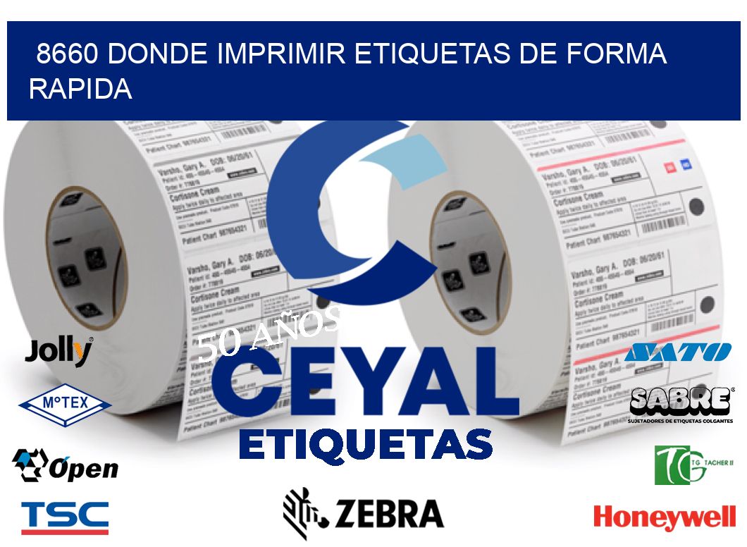 8660 DONDE IMPRIMIR ETIQUETAS DE FORMA RAPIDA