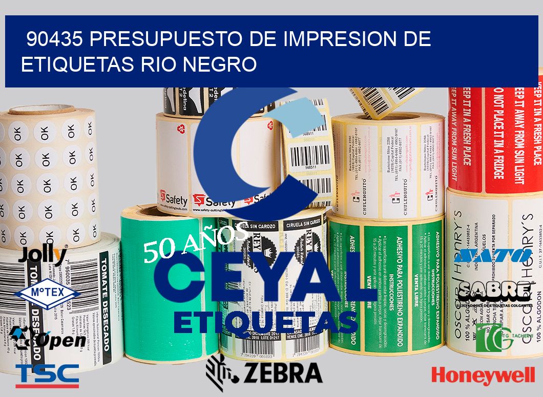 90435 PRESUPUESTO DE IMPRESION DE ETIQUETAS RIO NEGRO