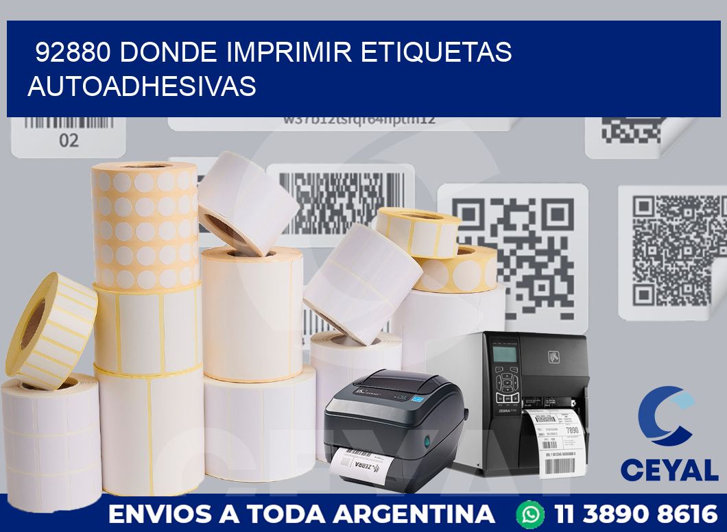 92880 DONDE IMPRIMIR ETIQUETAS AUTOADHESIVAS