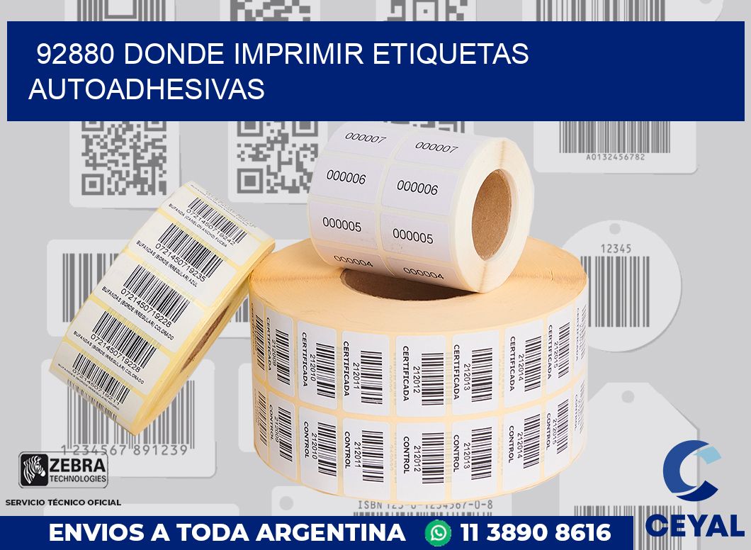 92880 DONDE IMPRIMIR ETIQUETAS AUTOADHESIVAS