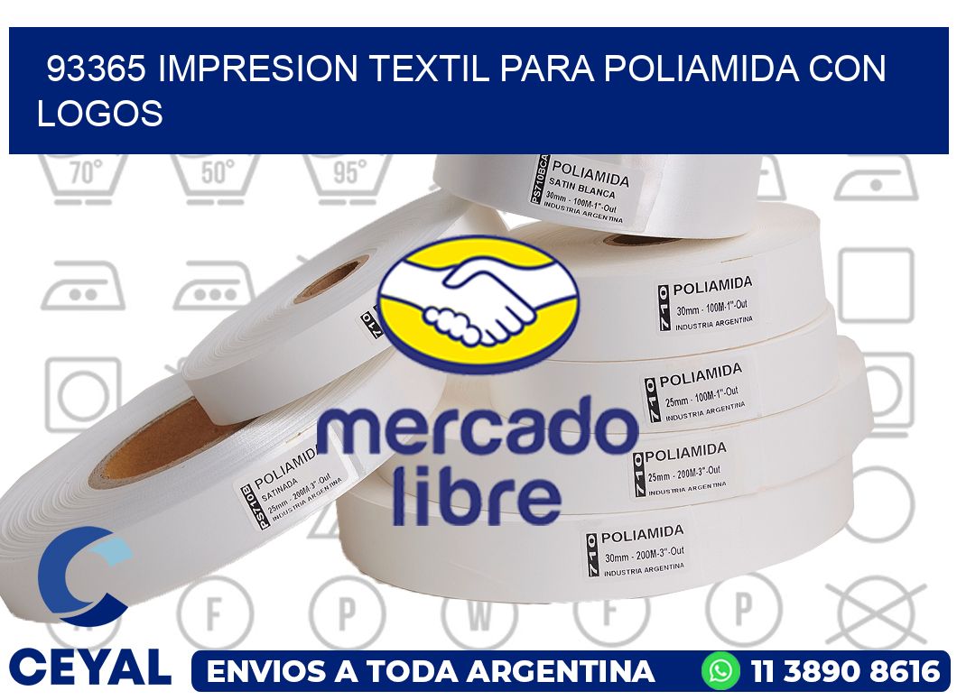 93365 IMPRESION TEXTIL PARA POLIAMIDA CON LOGOS