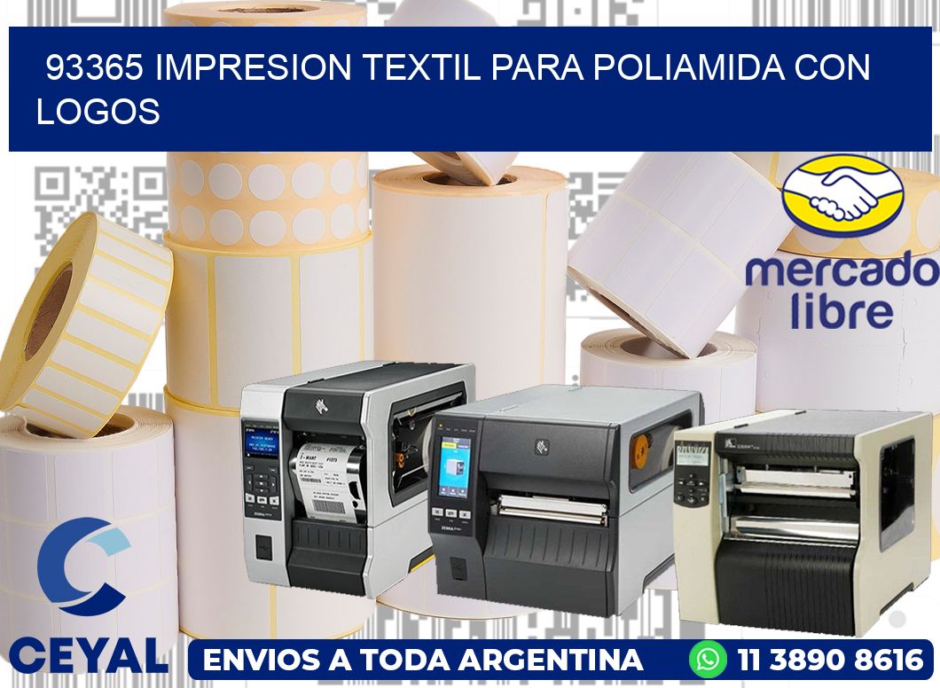 93365 IMPRESION TEXTIL PARA POLIAMIDA CON LOGOS