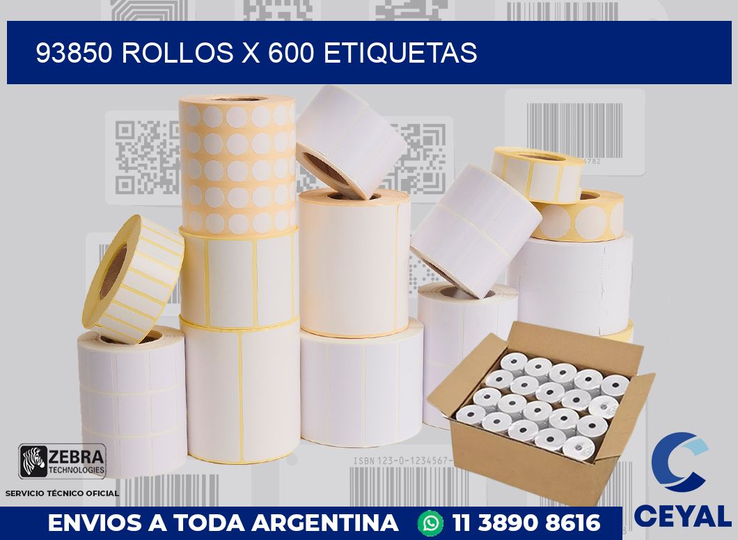 93850 Rollos x 600 etiquetas