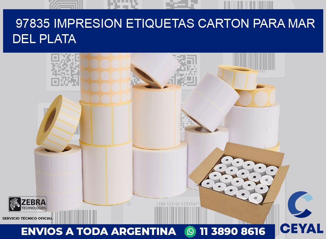 97835 IMPRESION ETIQUETAS CARTON PARA MAR DEL PLATA