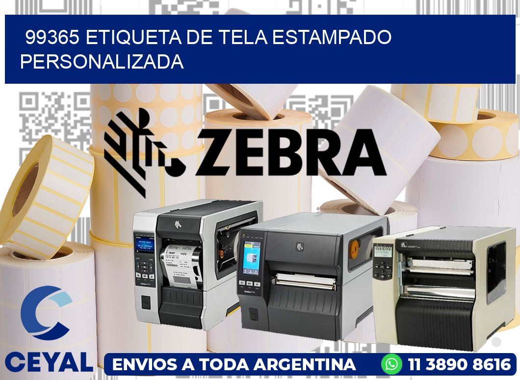 99365 ETIQUETA DE TELA ESTAMPADO PERSONALIZADA