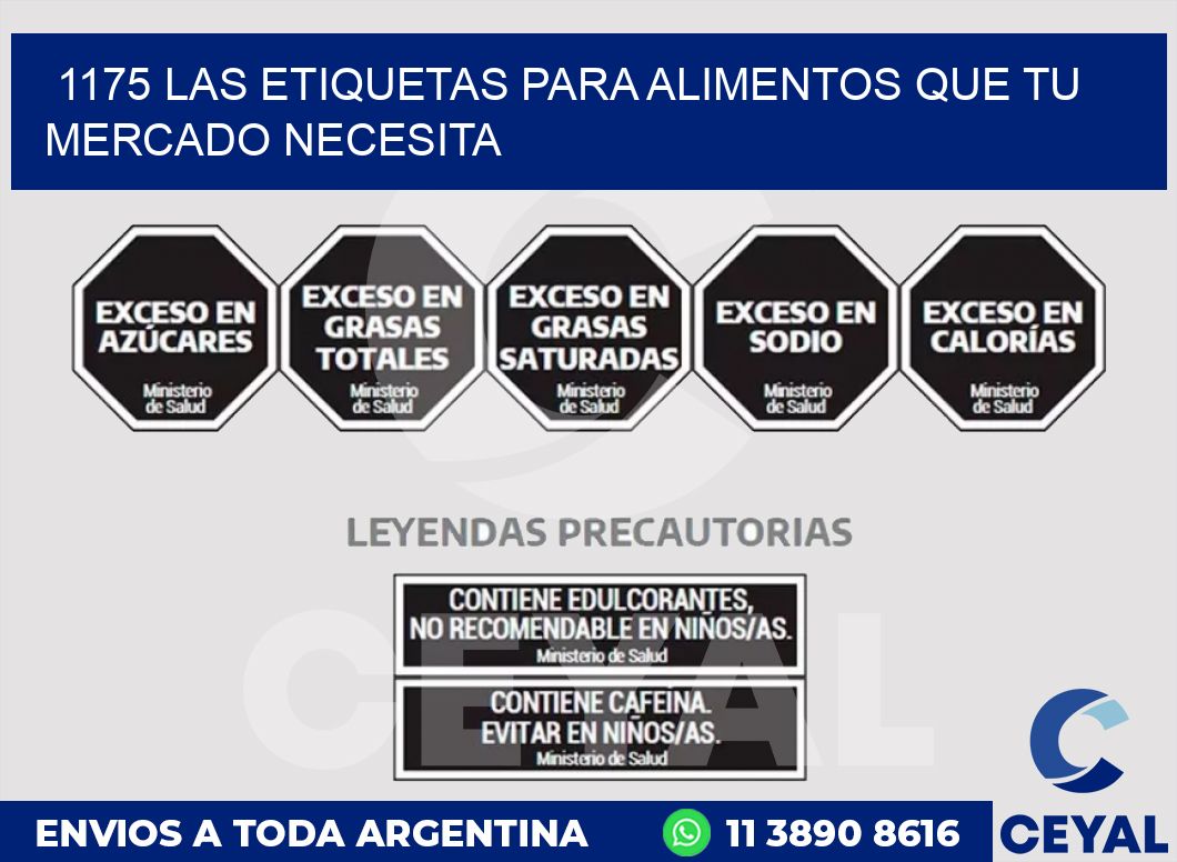 1175 LAS ETIQUETAS PARA ALIMENTOS QUE TU MERCADO NECESITA