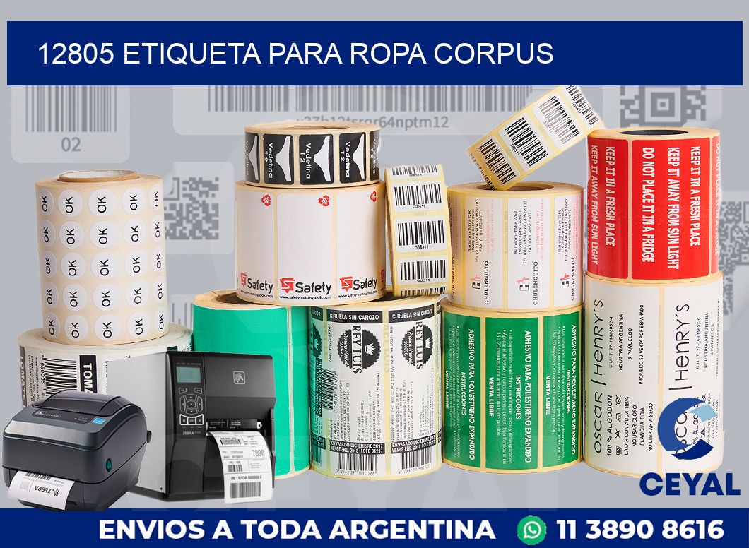 12805 ETIQUETA PARA ROPA CORPUS