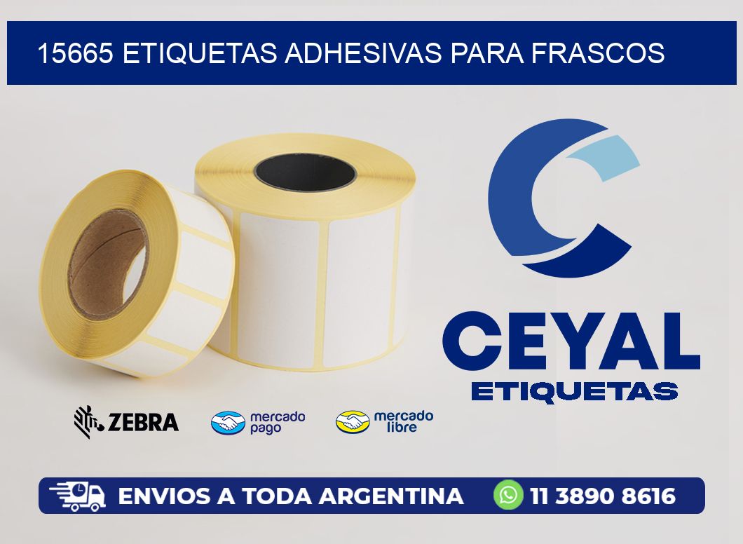 15665 ETIQUETAS ADHESIVAS PARA FRASCOS