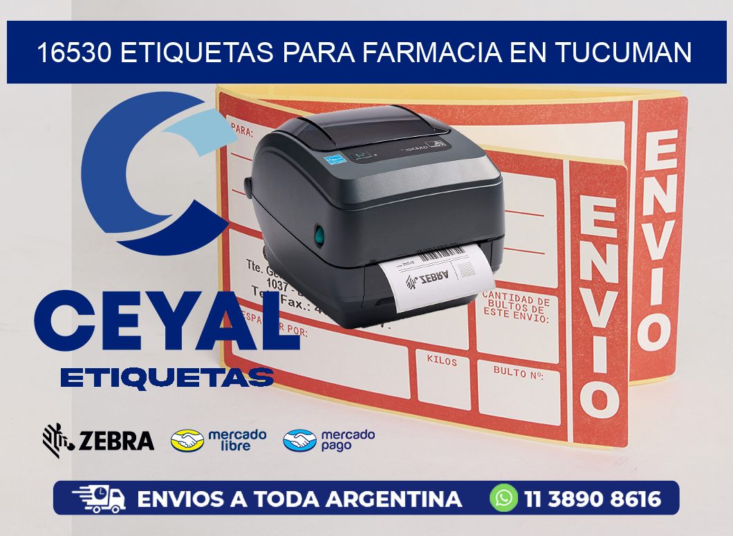 16530 ETIQUETAS PARA FARMACIA EN TUCUMAN